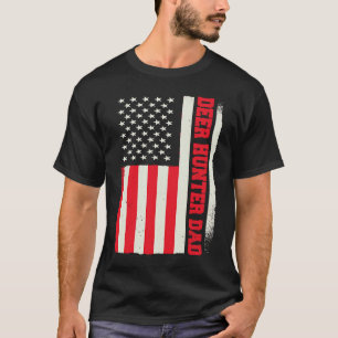 Camiseta Temporada patriótica de caza cazador Deer Hunter D