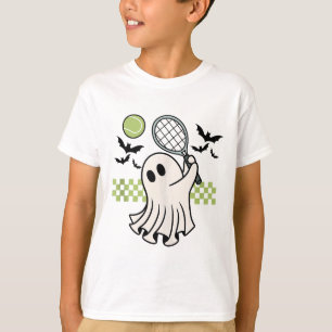 Camiseta Temporada Retro Spooky de Halloween Ghost Tennis P