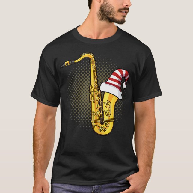 Camiseta Temporada Santa Saxofonía de Chistmas (Anverso)