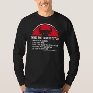 Camiseta Temporada Taurus Merchandise Rótulo Zodiac Astrogr