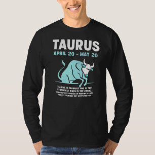 Camiseta Temporada Taurus Merchandise Rótulo Zodiac Astrogr