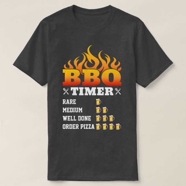 Camiseta Temporizador Bbq (Diseño del anverso)