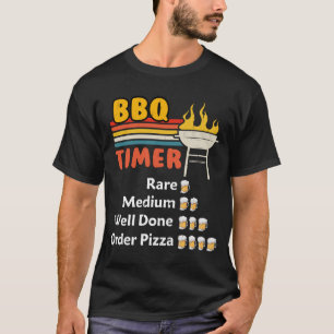 Camiseta Temporizador de barbacoa bandera divertida parrill