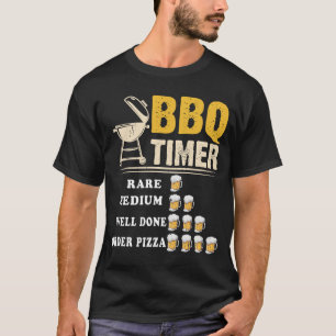 Camiseta Temporizador de barbacoa bandera divertida parrill