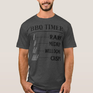 Camiseta Temporizador de barbacoa Dads, cerveza divertida q