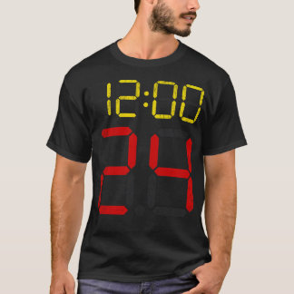 Camiseta Temporizador de reloj de 24 segundos