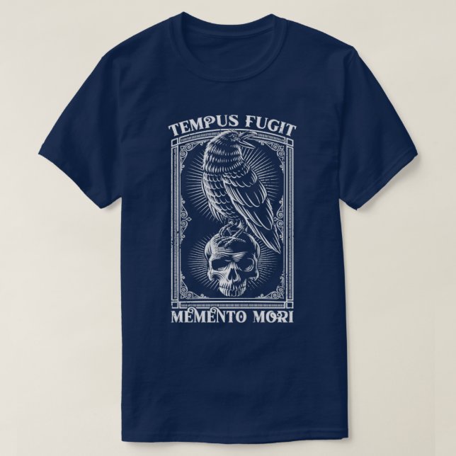 Camiseta Tempus Fugit Memento Mori Latin Phrase Gift2 (Diseño del anverso)