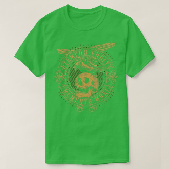Camiseta Tempus Fugit Memento Mori Latin Phrase Gift6 (Diseño del anverso)