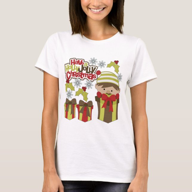 Camiseta Ten A Los Navidades De Holly Jolly (Anverso)