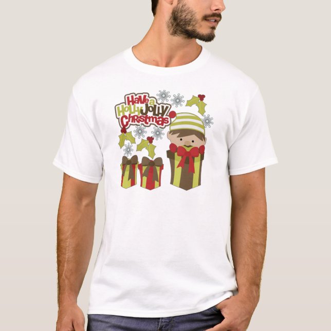 Camiseta Ten A Los Navidades De Holly Jolly (Anverso)