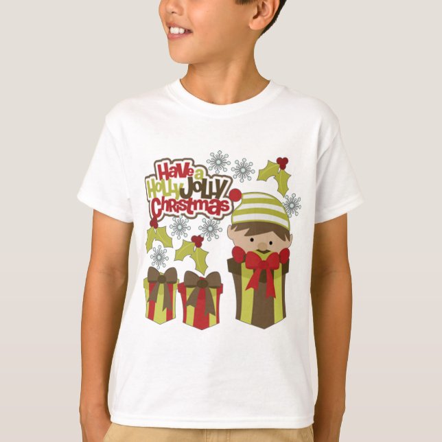 Camiseta Ten A Los Navidades De Holly Jolly (Anverso)