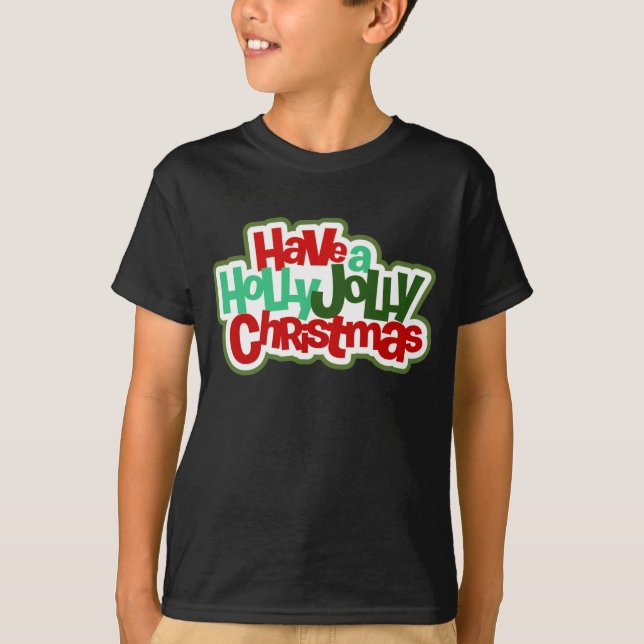 Camiseta Ten A Los Navidades De Holly Jolly | Vacaciones (Anverso)