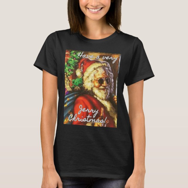 Camiseta Ten A Los Navidades De Jerry Garcia Santa Holiday (Anverso)