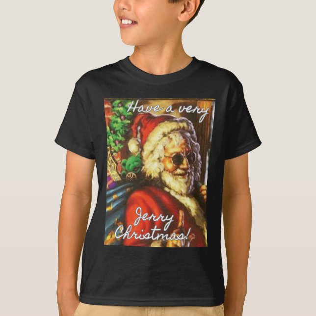 Camiseta Ten A Los Navidades De Jerry Garcia Santa Holiday (Anverso)