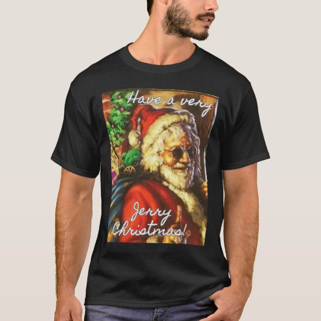 Camiseta Ten A Los Navidades De Jerry Garcia Santa Holiday (Anverso)