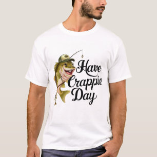 Camiseta Ten Crappie Day Funny Crappies Pescador Cita Gi