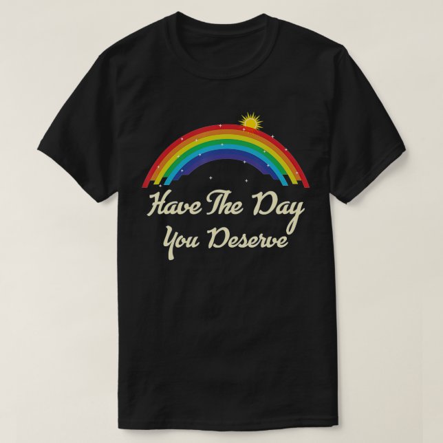 Camiseta Ten Día En Que Mereces Decir Que La Lluvia Motivac (Diseño del anverso)