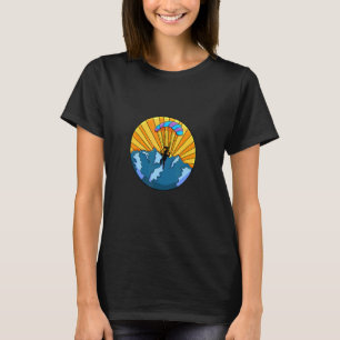 Camiseta Ten miedo y hazlo de todos modos Mujer Paraglider