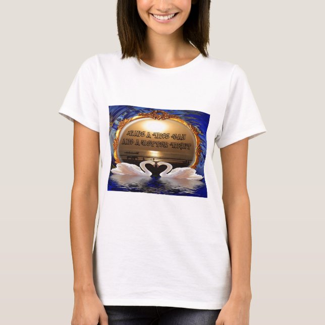 Camiseta Ten un buen día y una mejor cita de texto nocturna (Anverso)