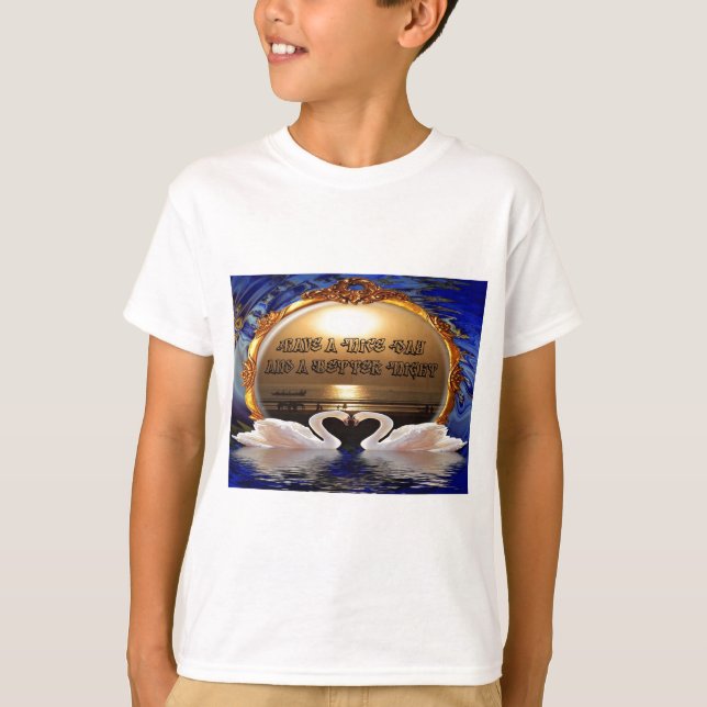 Camiseta Ten un buen día y una mejor cita de texto nocturna (Anverso)