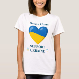 Camiseta Ten un Corazón - Apoya a Ucrania  