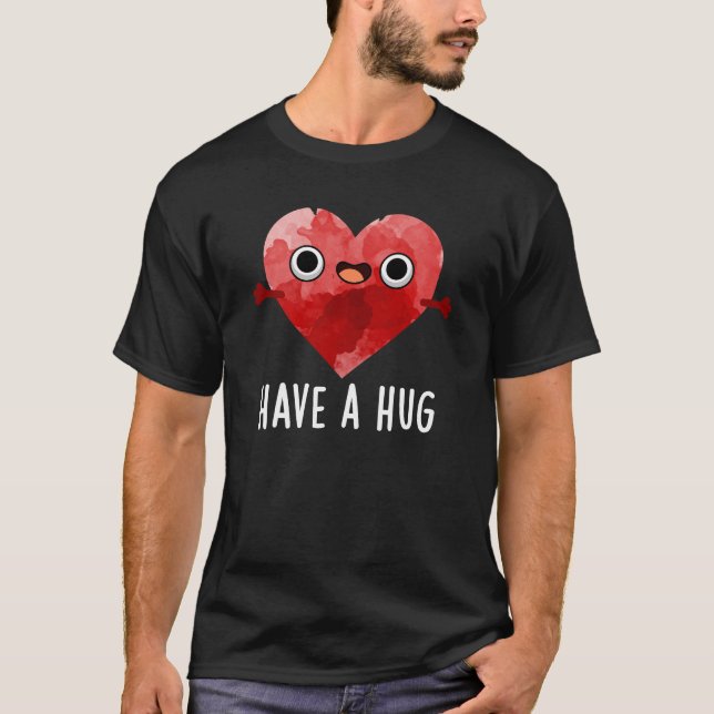 Camiseta Ten Un Enorme Gracioso Heart Pun Dark BG (Anverso)