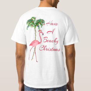 Camiseta Ten Un Flamingo De Navidades De Playa