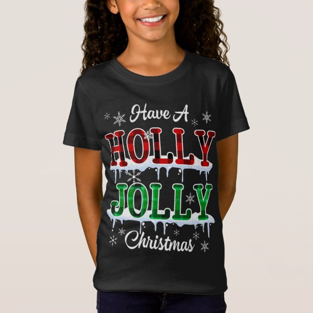 Camiseta Ten un Navidad humilde jolly navidad búfalo arcoir (Anverso)