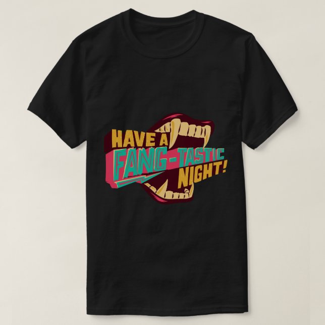 Camiseta Ten un Tee de Halloween nocturno colorido (Diseño del anverso)