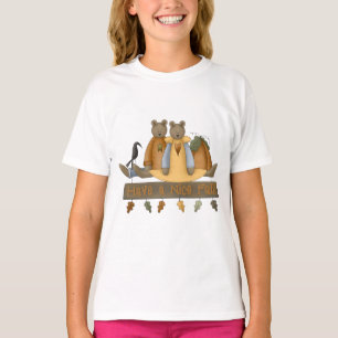 Camiseta "Ten una buena caída" Otoño Teddy Bears's Ringer