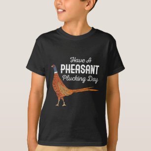 Camiseta Ten Una Caza De Caza Pequeña Graciosa De Pheasant 