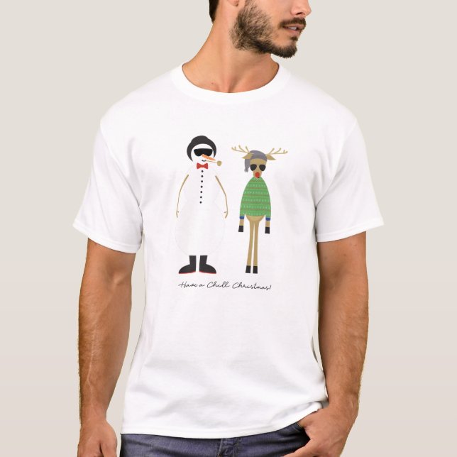 Camiseta Ten Una Nochebuena De Encanto De Hipster Rudy Rein (Anverso)