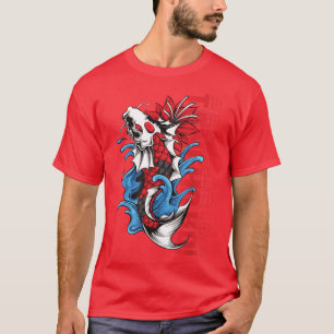 Camiseta Tencho Koi Carp Fish Diseño Japón