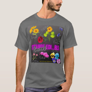 Camiseta Tendencia actual Colección de flores comestibles e