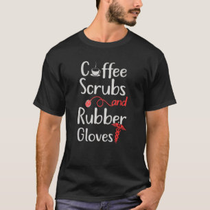 Camiseta Tendencia Caliente Enfermeras De Café De Vida Y Gl
