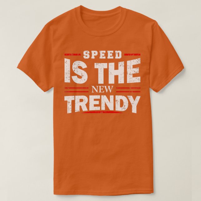 Camiseta Tendencia de velocidad (Diseño del anverso)