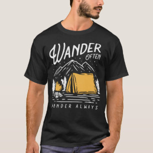 Camiseta Tendencia del campamento de montaña