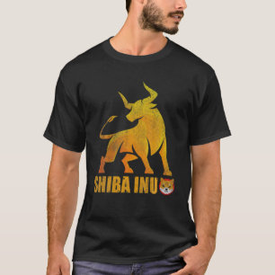 Camiseta Tendencia del toro Shiba Inu Moneda Criptokens Cri