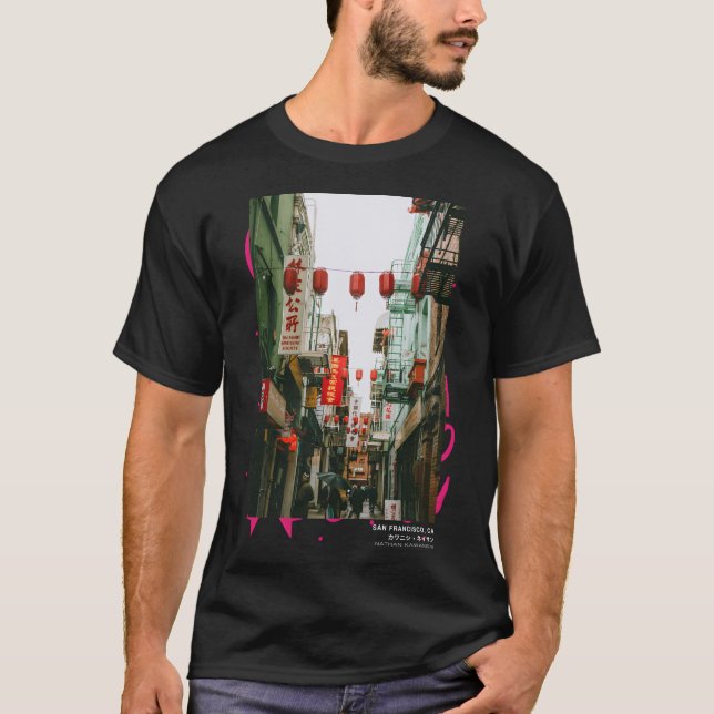 Camiseta Tendencia estética de la calle Chinatown de San Fr (Anverso)