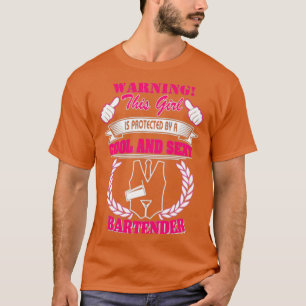 Camiseta Tendencia Funny Chica Love Bartender