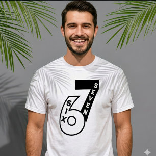 Camiseta Tendencia personalizada 67 Tipografía de texto grá