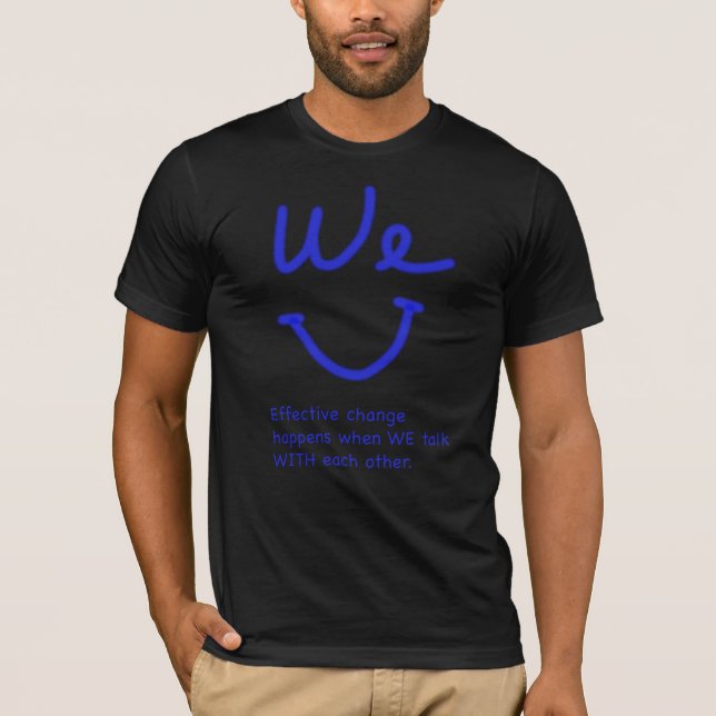 Camiseta Tendencia, sonreímos Emoji, juntos traemos paz (Anverso)