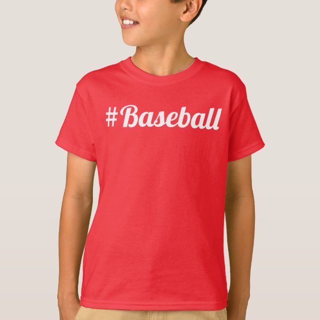 Camiseta Tendencias de béisbol para jóvenes (Anverso)