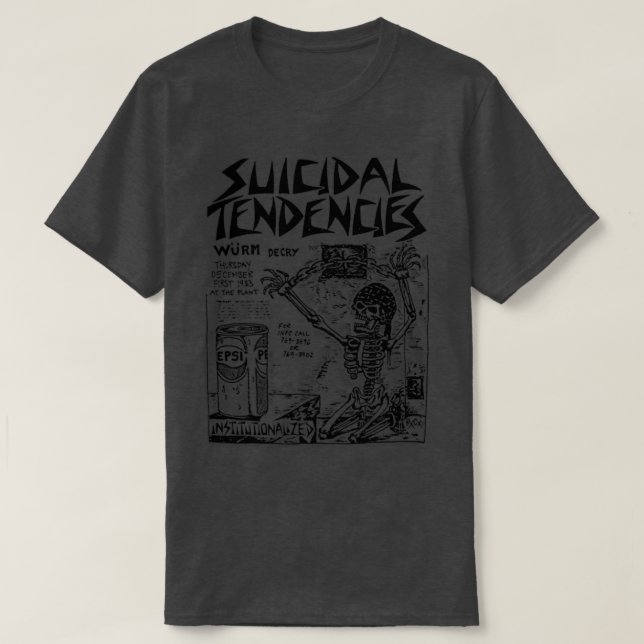Camiseta Tendencias suicidas Punk Tributo de Volante Diseño (Diseño del anverso)
