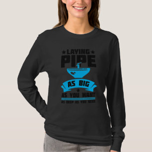 Camiseta Tendido de tuberías Fontanería Ajustador de tuberí