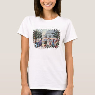 Camiseta Tendiendo el jardín, c.1860 (grabado del color)