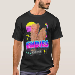 Camiseta Tendies Vaporwave 80s Tenders de Pollo Japonés Kan
