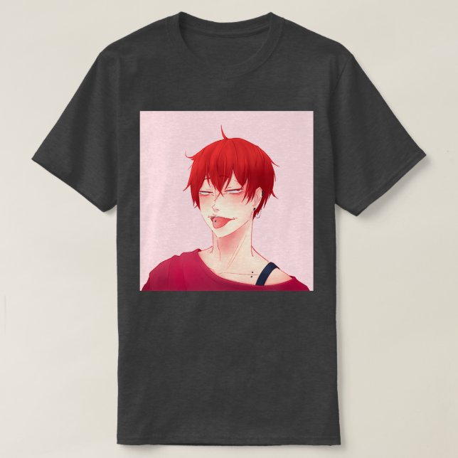 Camiseta Tendou Satori Pink bg (Diseño del anverso)