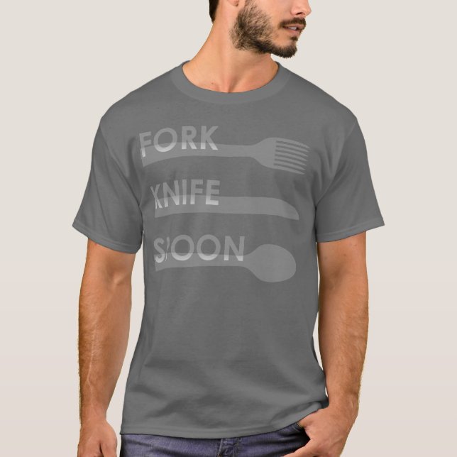 Camiseta Tenedor Cuchillo Cuchara (Anverso)