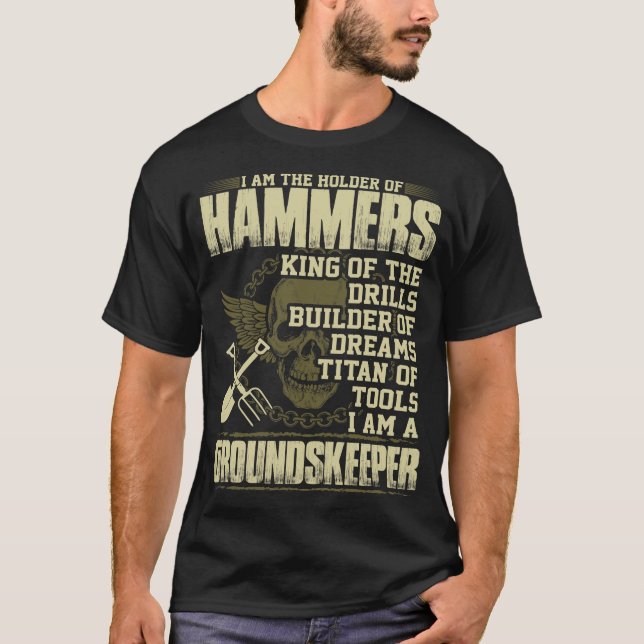 Camiseta Tenedor de rey Of Drills Groundskeeper de los (Anverso)
